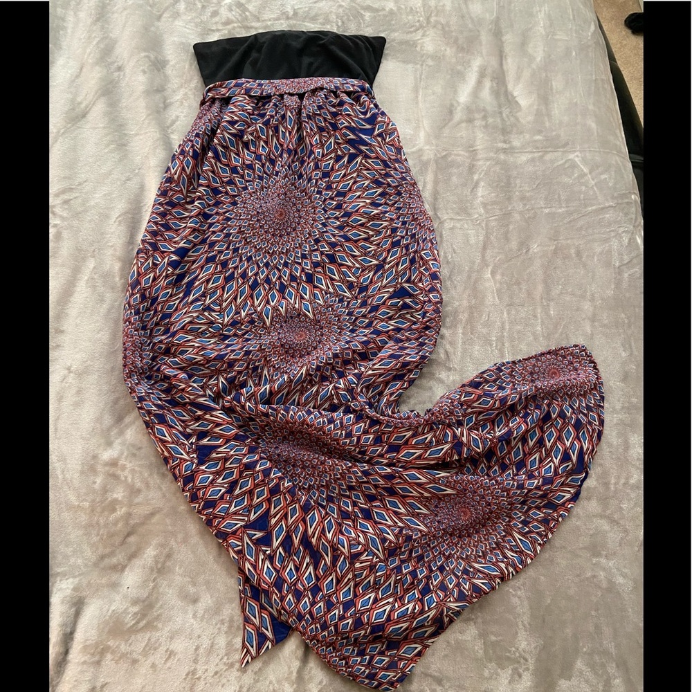 Strapless maxi dress